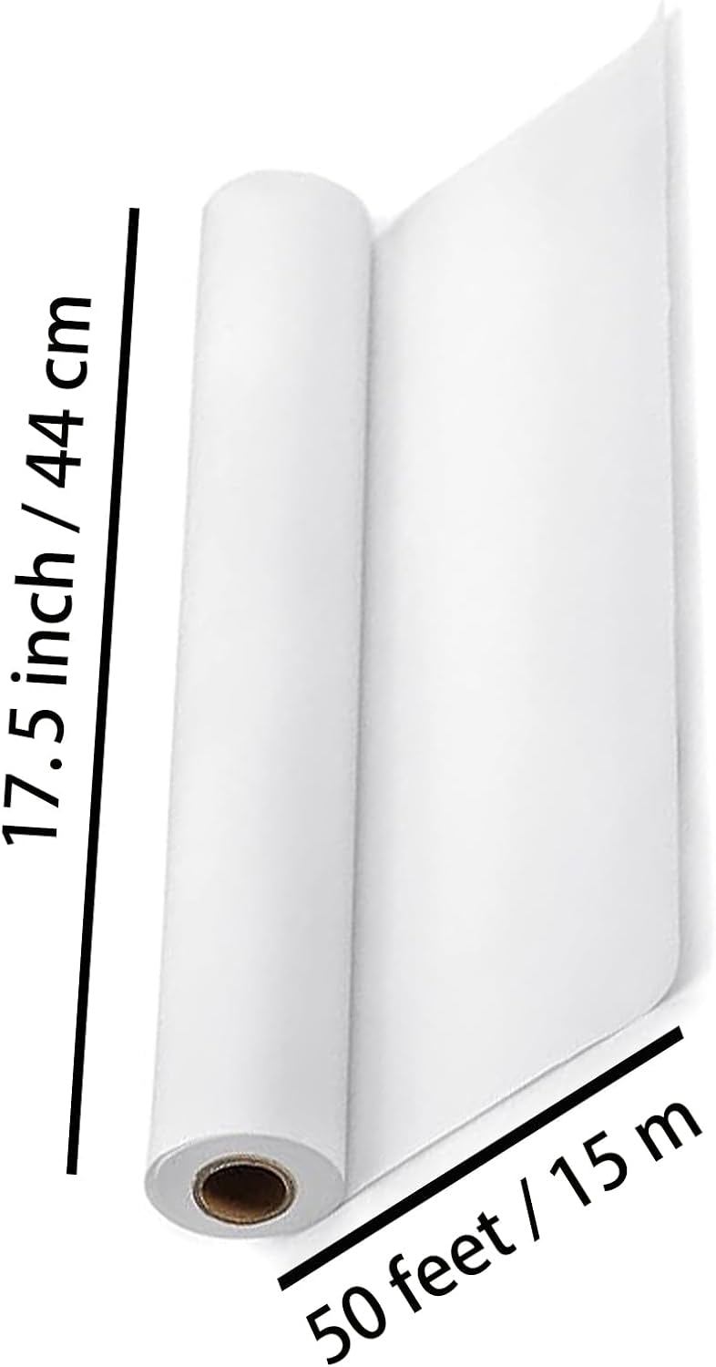UDAREIT White Art Craft Paper Roll for Drawing Easel Doodles 17.5"×590" White Wrapping Paper Roll for Gifts (50ft) - Image 2